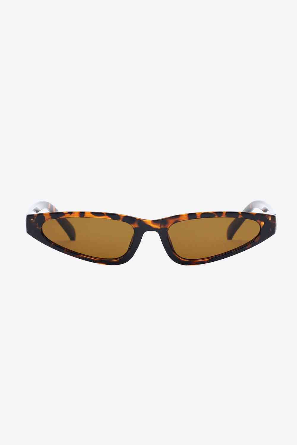 Polycarbonate Frame UV400 Cat Eye Sunglasses with acetate lenses and UV protection.