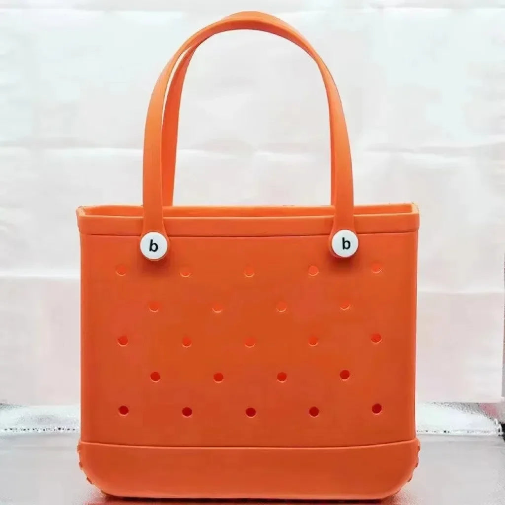 Bogg Bag – Waterproof Rubber Basket Tote with Large Capacity, Multi-Use Summer Handbag, Travel & Shopping Storage Bag for Women