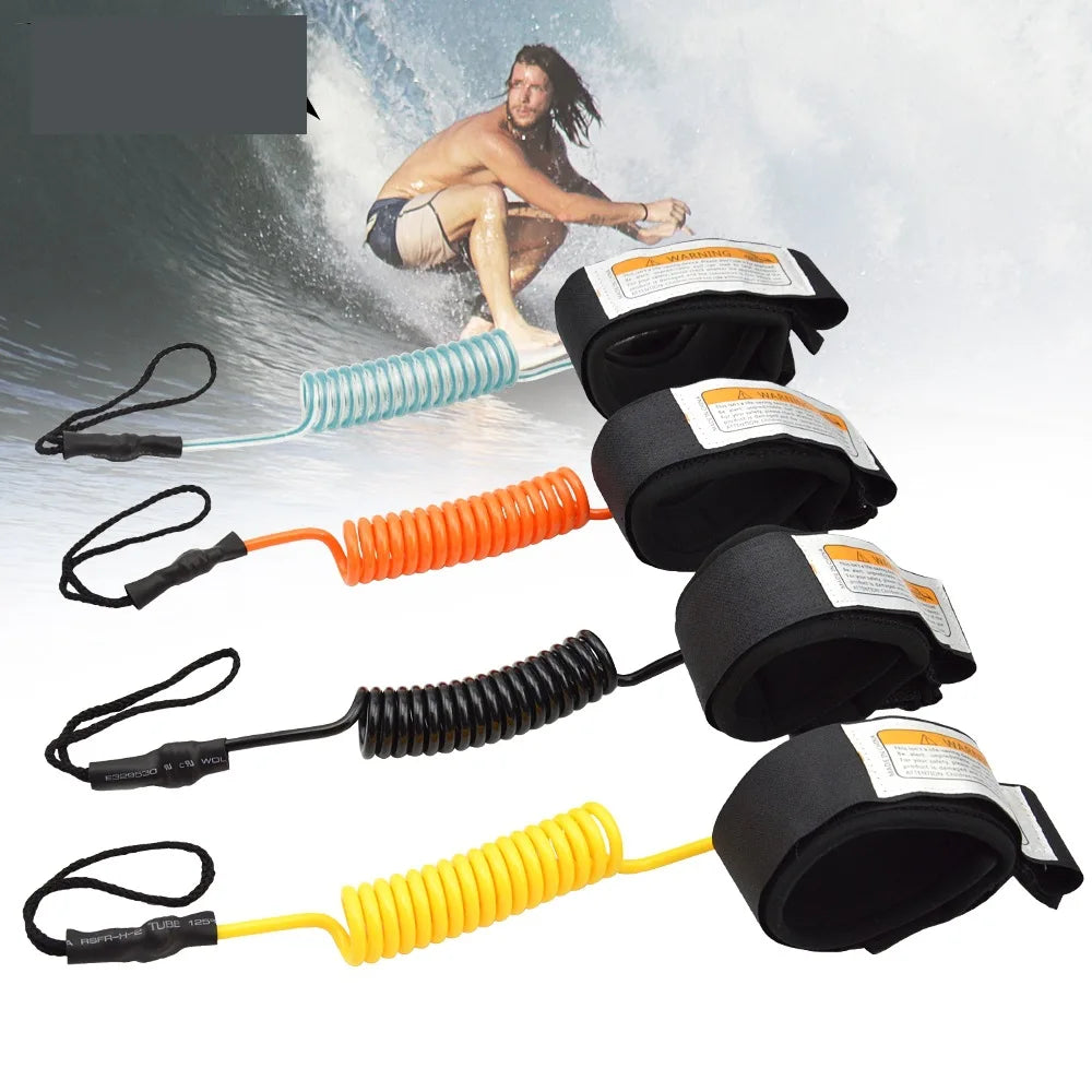 Coiled Surf Leash for Surfboard & Paddle Board