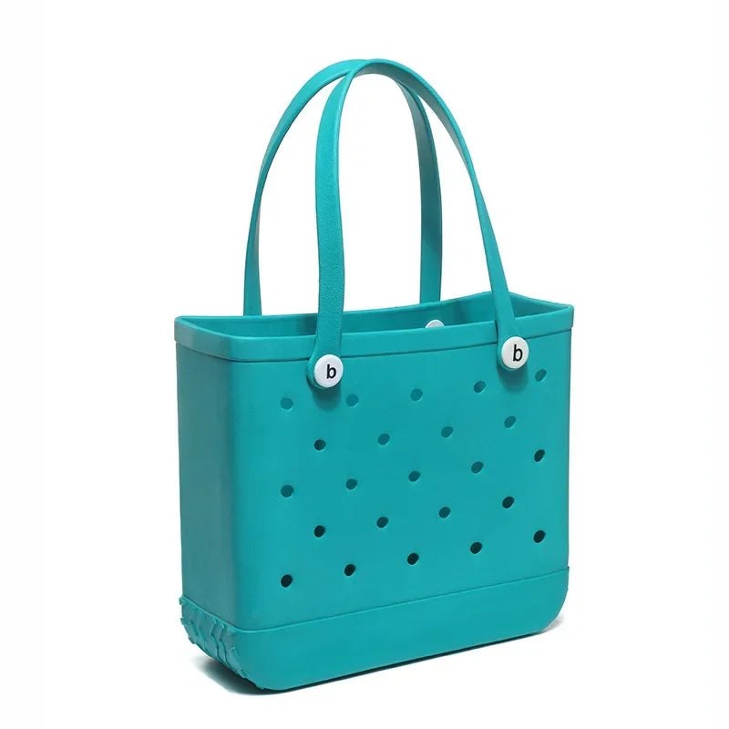 Bogg Bag – Waterproof Rubber Basket Tote with Large Capacity, Multi-Use Summer Handbag, Travel & Shopping Storage Bag for Women