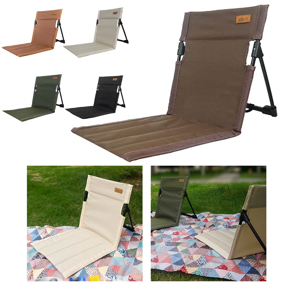 Portable Beach Chair Camping Chair – Ergonomic Design, Lightweight, Oxidation-Resistant, Stable Frame for Picnic, Barbecue & Outdoor Activities