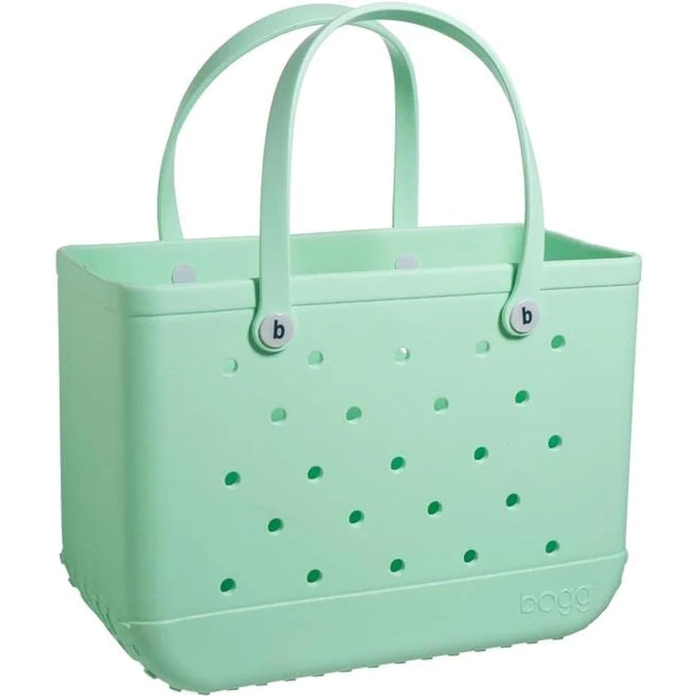 Durable Waterproof EVA Beach Bag with Solid Color & Fashion Hole Design – Portable Handbag for Swimming, Sports, Shopping & Outdoor Activities