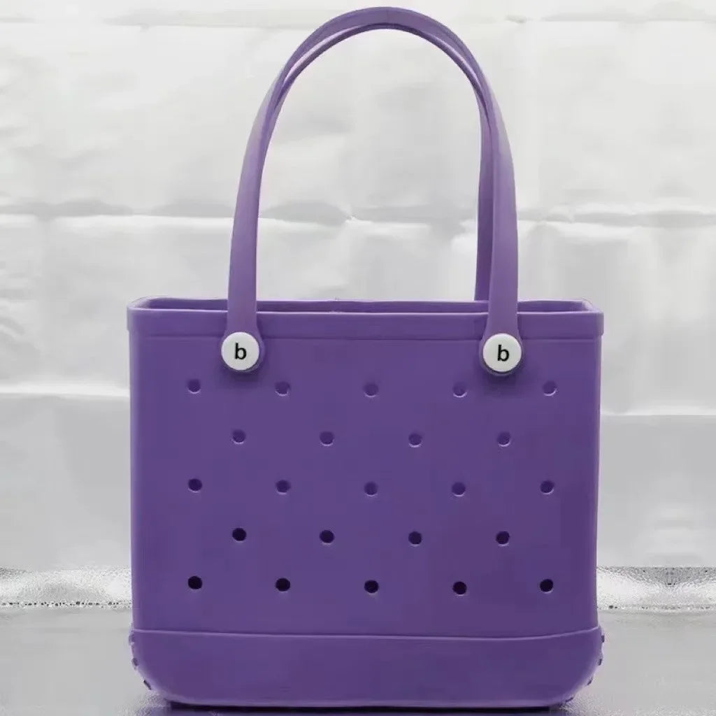 Bogg Bag – Waterproof Rubber Basket Tote with Large Capacity, Multi-Use Summer Handbag, Travel & Shopping Storage Bag for Women