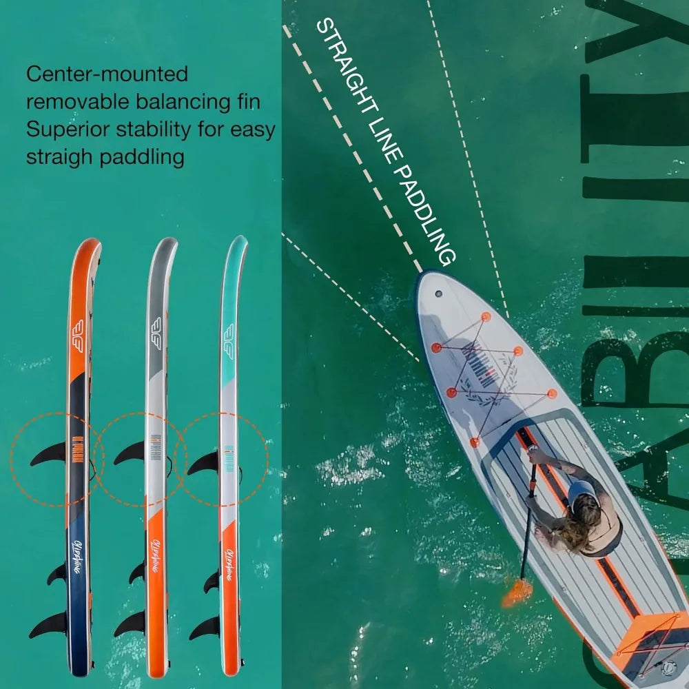 11' Inflatable Stand Up Paddle Board with Balanced Wing Design