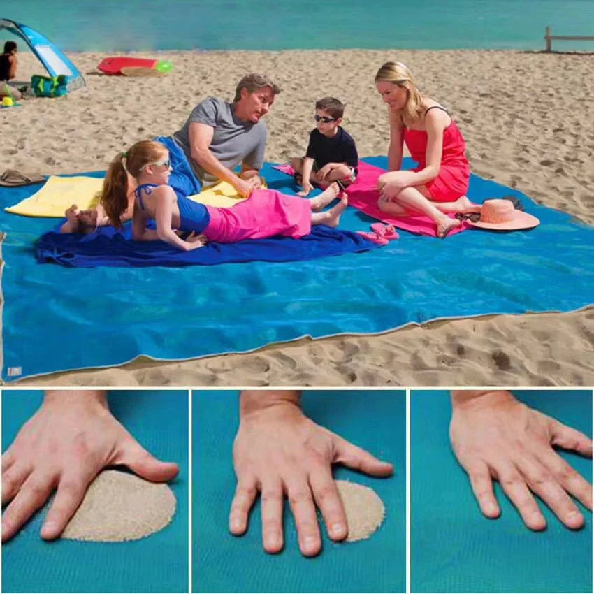 Beach Blanket Sandproof - Waterproof Picnic Mat, Lightweight Outdoor Beach Mat for Camping, Travel & Hiking – 200x200cm