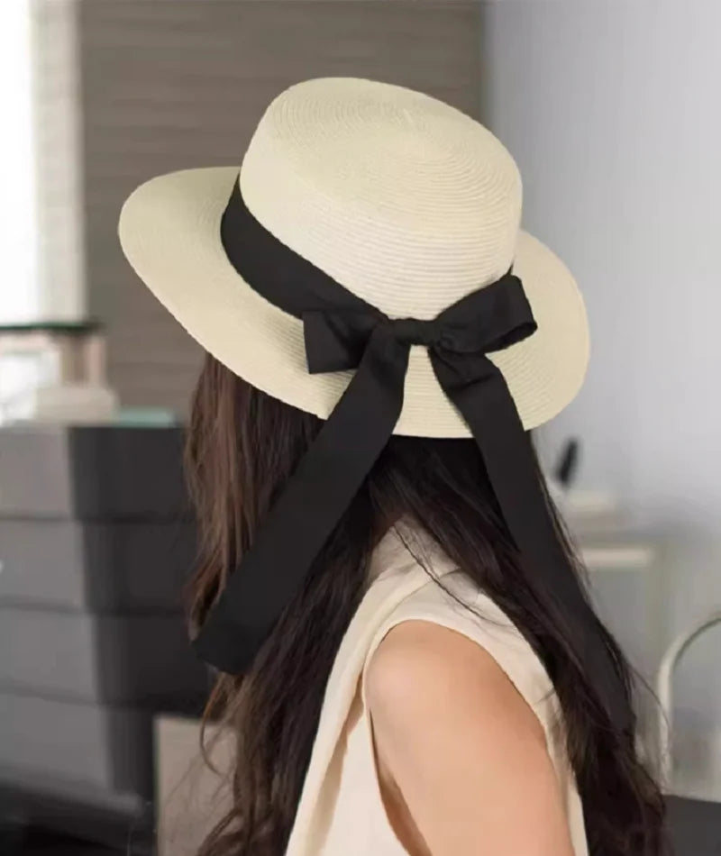 Natural Raffia Wide Brim Sun Hat