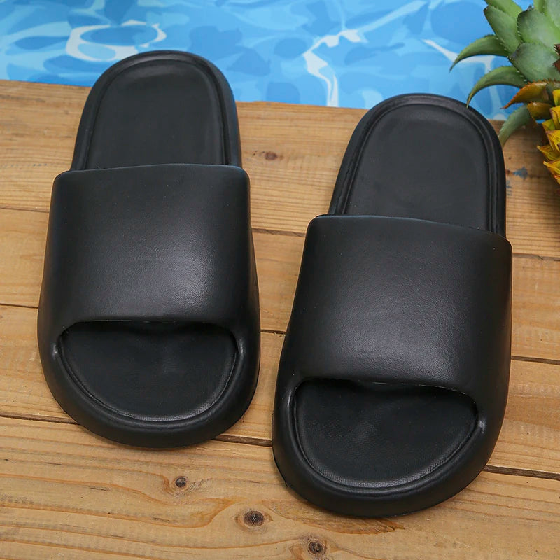 Soft Sole EVA Slippers for Women – Lightweight Non-Slip Home Slippers with Thick Platform Flip Flops