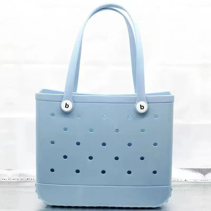 Bogg Bag – Waterproof Rubber Basket Tote with Large Capacity, Multi-Use Summer Handbag, Travel & Shopping Storage Bag for Women