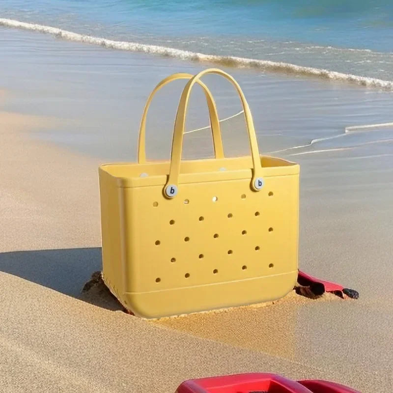 Bogg Bag – Waterproof Rubber Basket Tote with Large Capacity, Multi-Use Summer Handbag, Travel & Shopping Storage Bag for Women