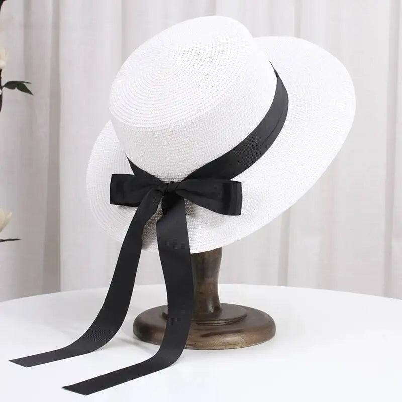 Natural Raffia Wide Brim Sun Hat
