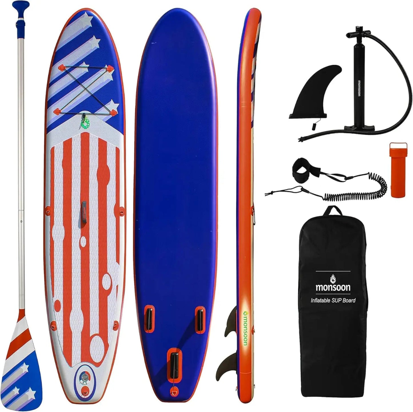 "XMSJ Inflatable SUP board with accessories and carry bag"
"Premium paddleboard with adjustable paddle and hand pump"
"Quick inflate deflate valve for paddleboard"