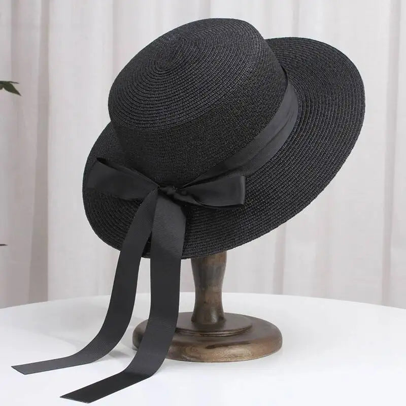 Natural Raffia Wide Brim Sun Hat