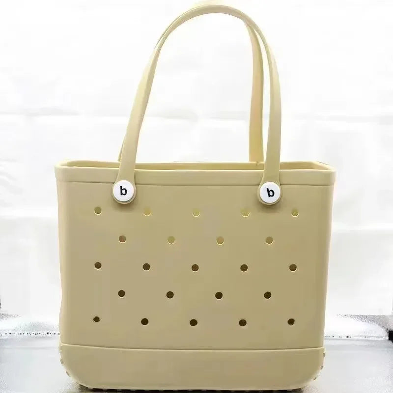 Bogg Bag – Waterproof Rubber Basket Tote with Large Capacity, Multi-Use Summer Handbag, Travel & Shopping Storage Bag for Women