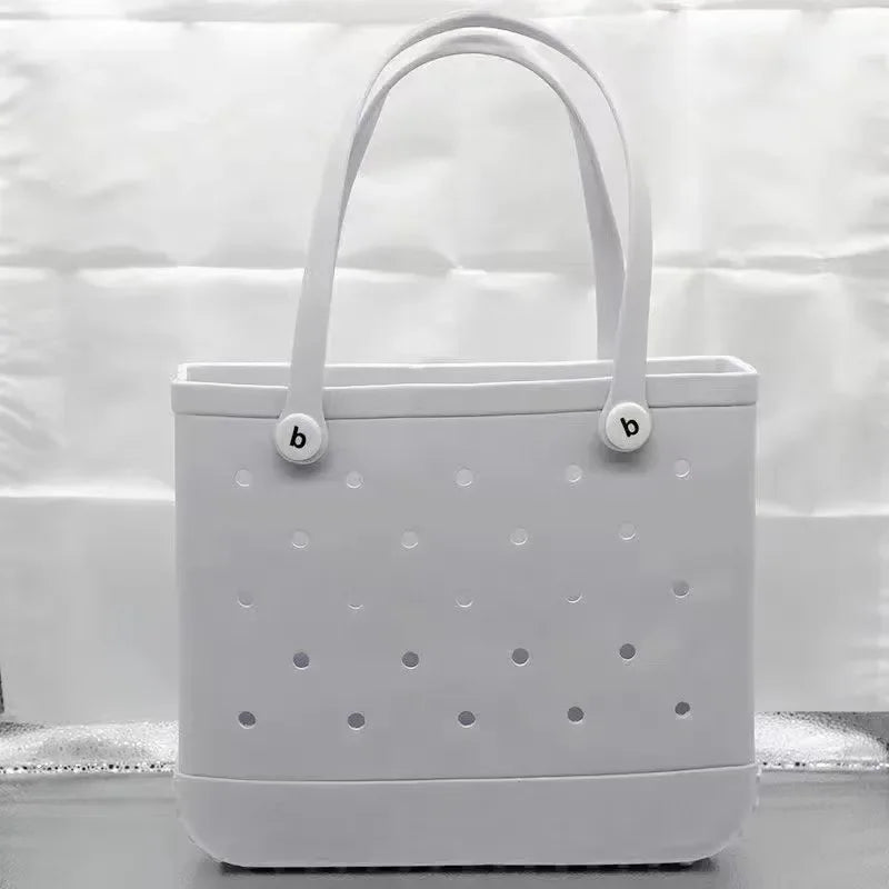 Bogg Bag – Waterproof Rubber Basket Tote with Large Capacity, Multi-Use Summer Handbag, Travel & Shopping Storage Bag for Women