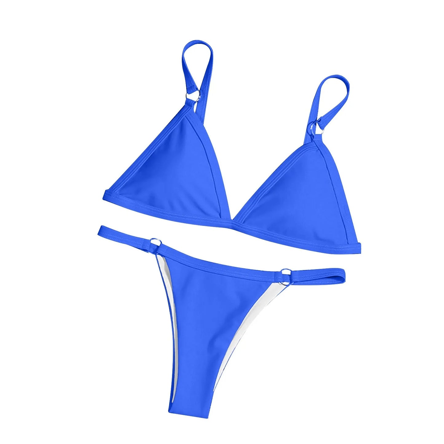 "Sexy Solid Color One-Piece Bikini with Hollow Design"
"Women’s Halter Swimsuit with Wire-Free Support"
"Low Waist Sexy Bikini Swimsuit for Summer"