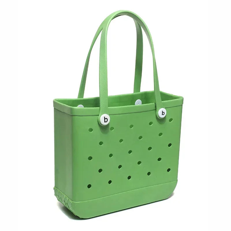 Bogg Bag – Waterproof Rubber Basket Tote with Large Capacity, Multi-Use Summer Handbag, Travel & Shopping Storage Bag for Women