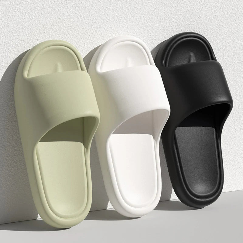 Soft Sole EVA Slippers for Women – Lightweight Non-Slip Home Slippers with Thick Platform Flip Flops