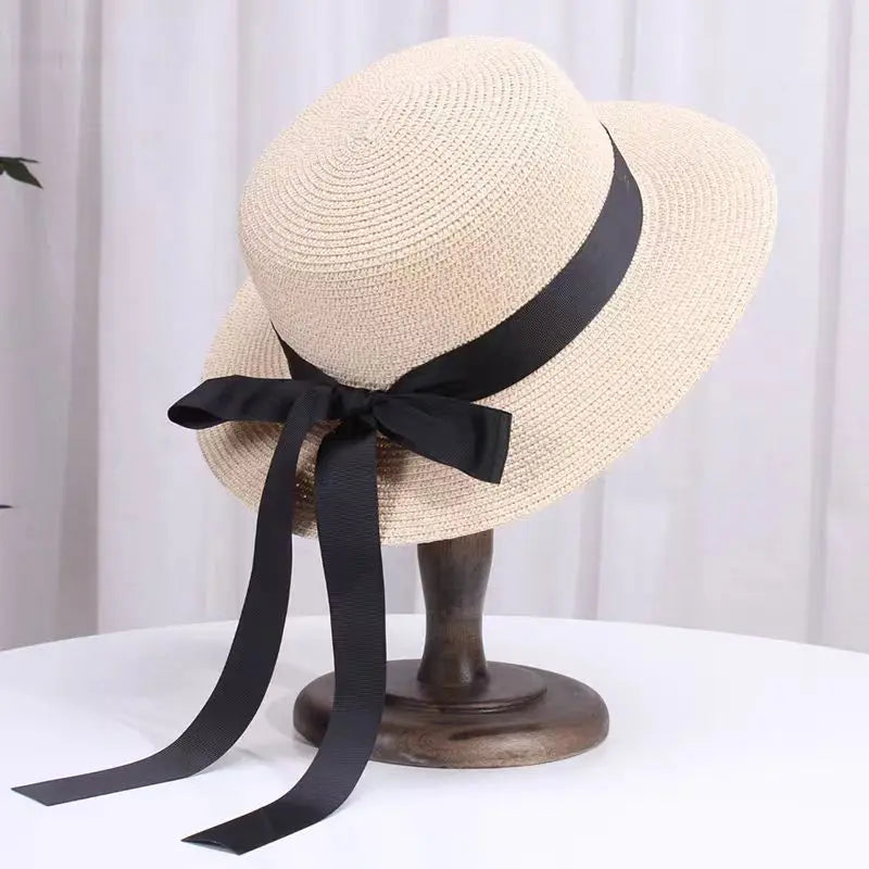 Natural Raffia Wide Brim Sun Hat