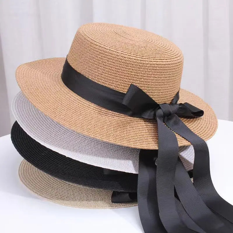 Natural Raffia Wide Brim Sun Hat