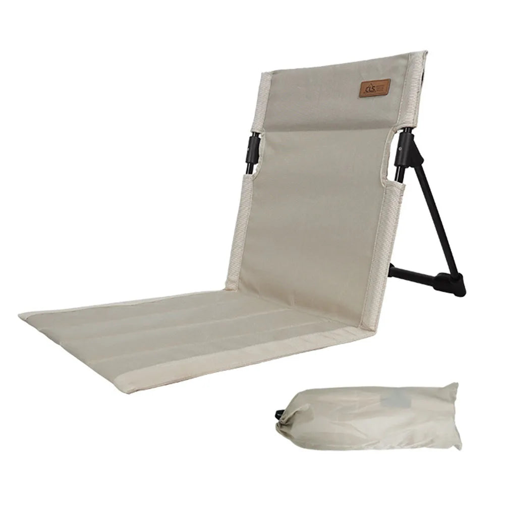 Portable Beach Chair Camping Chair – Ergonomic Design, Lightweight, Oxidation-Resistant, Stable Frame for Picnic, Barbecue & Outdoor Activities