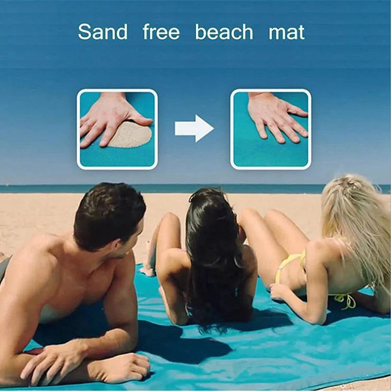 Beach Blanket Sandproof - Waterproof Picnic Mat, Lightweight Outdoor Beach Mat for Camping, Travel & Hiking – 200x200cm