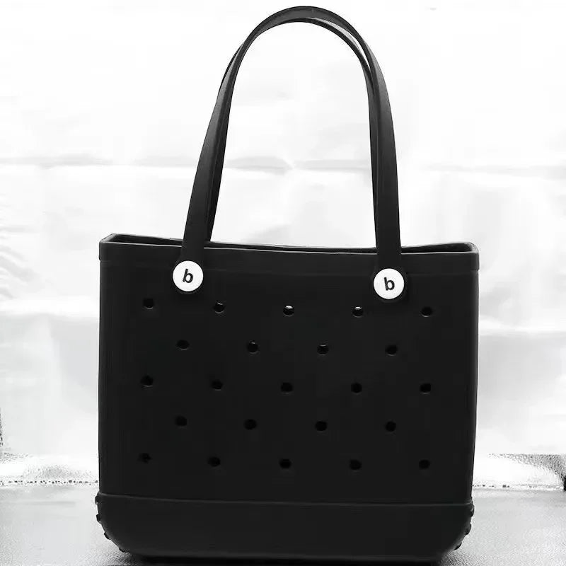 Bogg Bag – Waterproof Rubber Basket Tote with Large Capacity, Multi-Use Summer Handbag, Travel & Shopping Storage Bag for Women