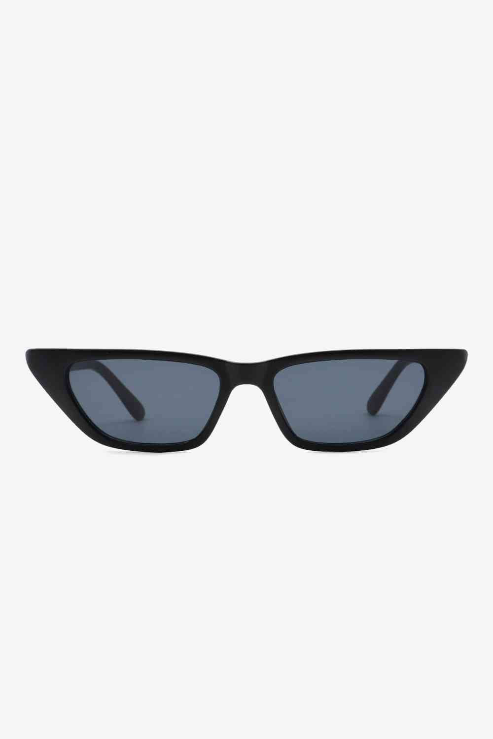 UV400 Polycarbonate Cat Eye Sunglasses with protective case – stylish eyewear for sun protection.