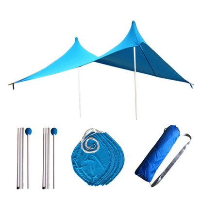 Traveler's Beach Tent Lycra Canopy for Sunshade, Sunscreen, and Cooling Outdoor Beach Camping and Fishing Canopy
